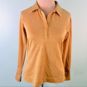 SPORT HALEY METALLIC GOLD BLOUSE
